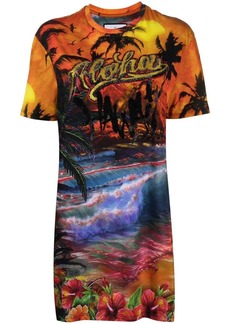 Philipp Plein Hawaii-print T-shirt dress