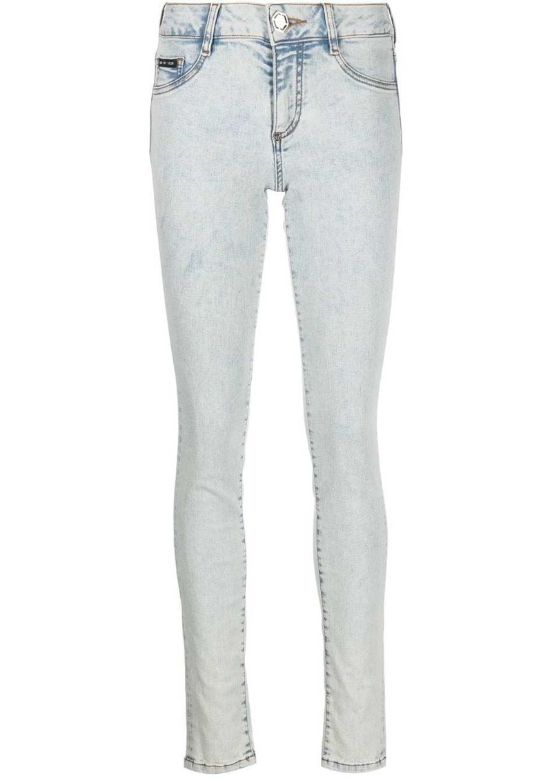 Philipp Plein high-rise skinny-cut jeans