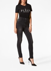 Philipp Plein high-rise skinny faded jeans