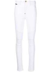 Philipp Plein High-waisted Biker jeans