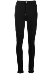 Philipp Plein high-waisted biker jeans