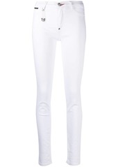 Philipp Plein high-waisted cotton jeggings