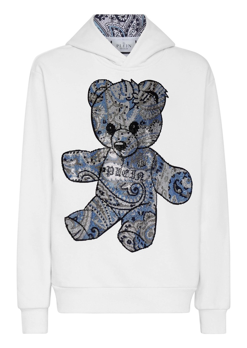 Philipp Plein Hoodie sweatshirt Paisley Teddy Bear