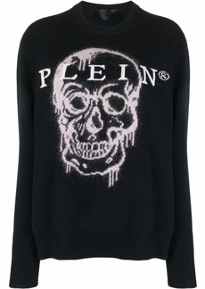 Philipp Plein intarsia-knit skull jumper