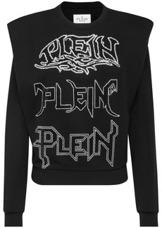 Philipp Plein logo-embellished layered sweatshirt