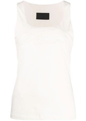 Philipp Plein logo-embroidered vest top