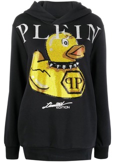 Philipp Plein logo graphic print hoodie