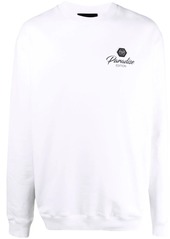 Philipp Plein logo-patch long-sleeved sweater