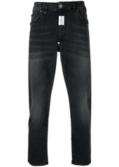 Philipp Plein logo-patch straight-leg jeans