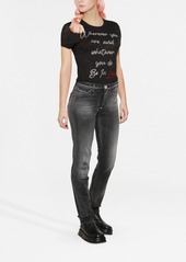 Philipp Plein logo-plaque denim jeans