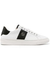 Philipp Plein logo-plaque leather sneakers