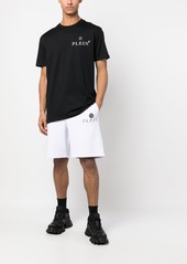 Philipp Plein logo-plaque track shorts