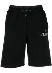Philipp Plein logo-plaque track shorts