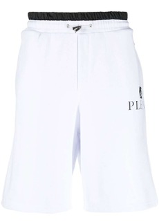 Philipp Plein logo-plaque track shorts