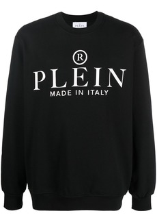 Philipp Plein logo-print crew neck sweatshirt
