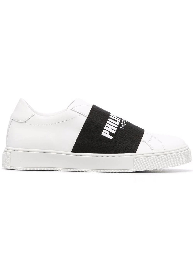 Philipp Plein logo-print slip-on sneakers