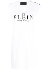 Philipp Plein logo print T-shirt dress