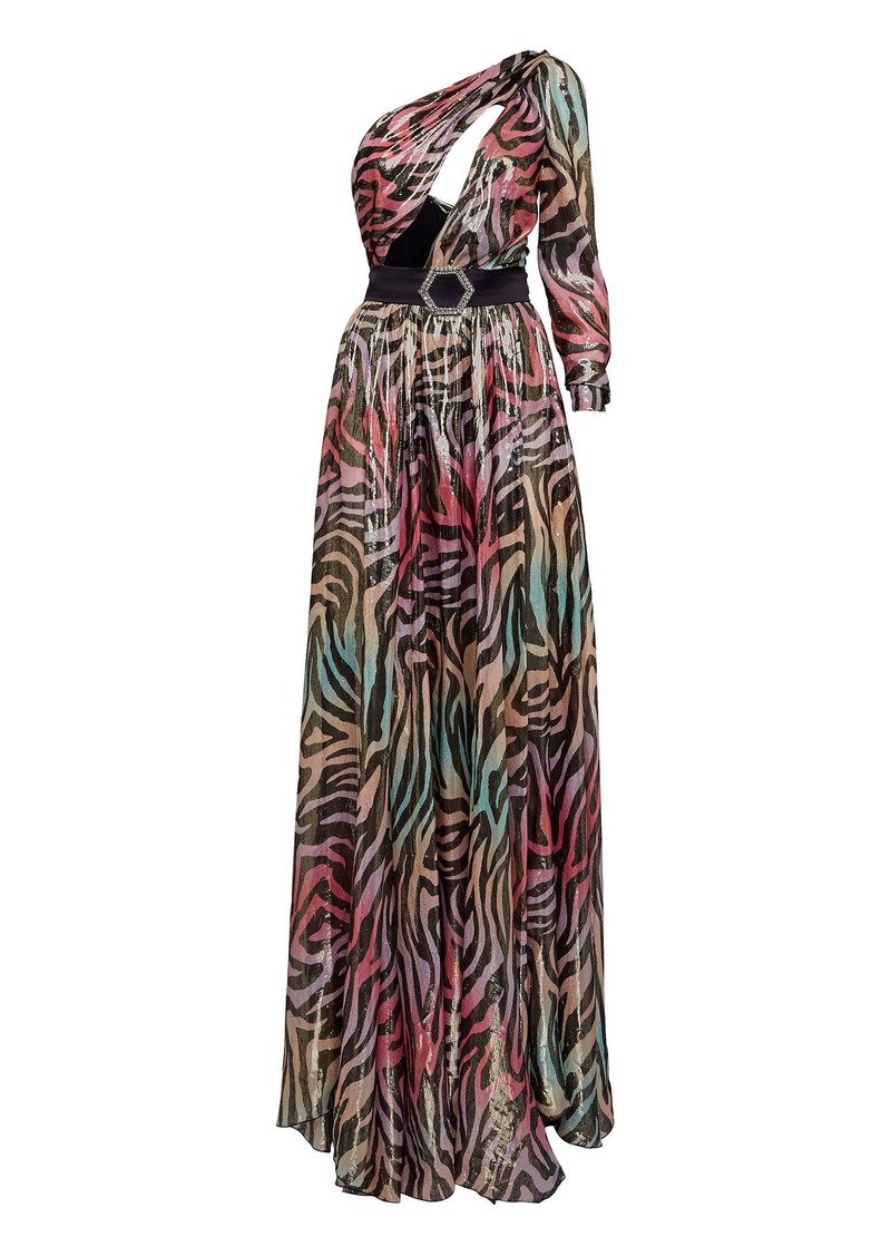 Philipp Plein Long Dress Jungle