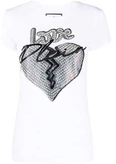 Philipp Plein love-print short-sleeve T-shirt