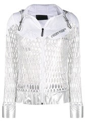 Philipp Plein metallic mesh sport jacket