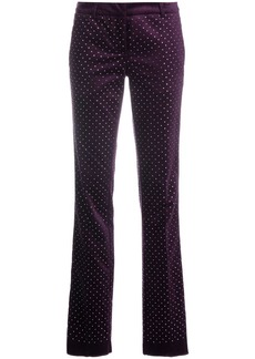 Philipp Plein Office crystal-embellished trousers