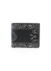 Philipp Plein paisley-print leather wallet