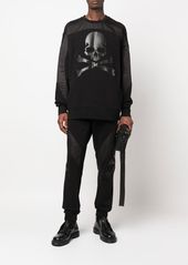 Philipp Plein panelled skull swearshirt