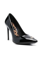 Philipp Plein patent 100mm leather pumps