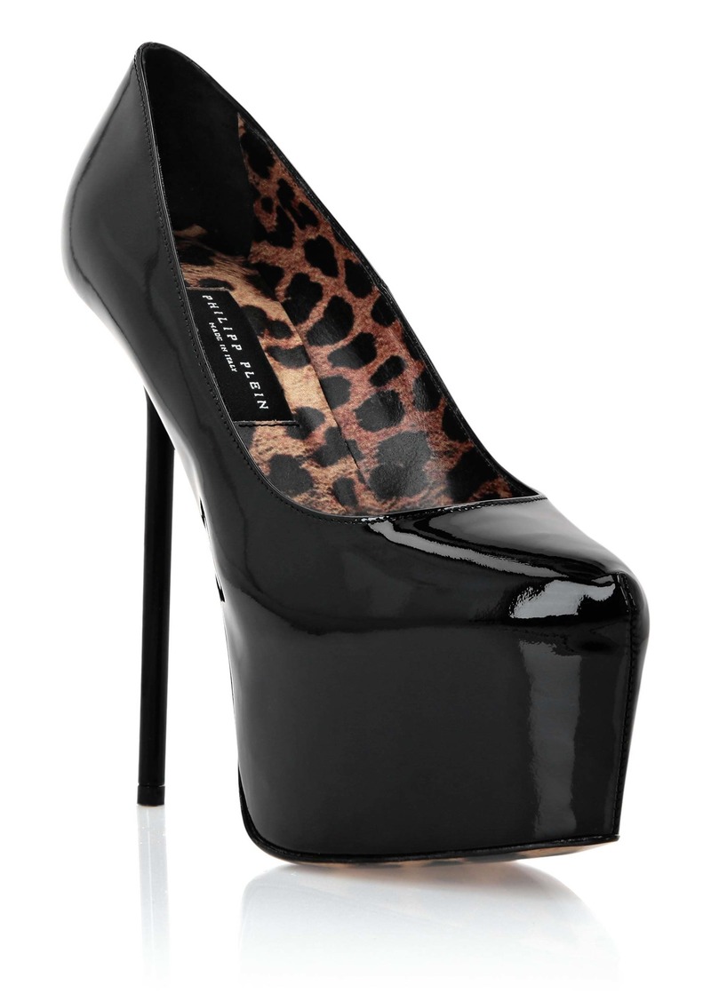 Philipp Plein Patent Leather Platform Pumps