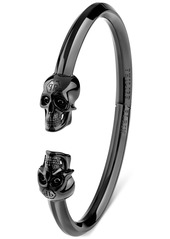 Philipp Plein Black-Tone Ip Stainless Steel 3D $kull Cuff Bracelet - Ip Black