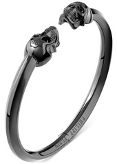 Philipp Plein Black-Tone Ip Stainless Steel 3D $kull Cuff Bracelet - Ip Black