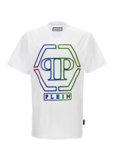 PHILIPP PLEIN Rhinestone logo T-shirt