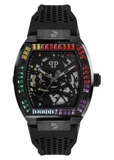 PHILIPP PLEIN The $keleton Silicone Strap Watch