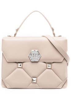 Philipp Plein quilted leather top-handle bag