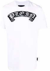 Philipp Plein rhinestone-embellished branded T-shirt