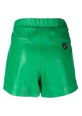 Philipp Plein rhinestone-embellished leather shorts
