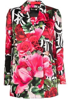 Philipp Plein Romance floral-print blazer