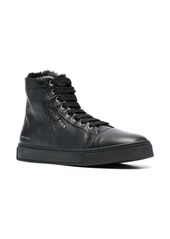 Philipp Plein shearling lined high-top sneakers