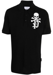 Philipp Plein Skull & Bones piqué polo shirt