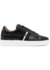 Philipp Plein skull-plaque striped low-top sneakers