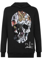 Philipp Plein skull-print crystal-embellished hoodie