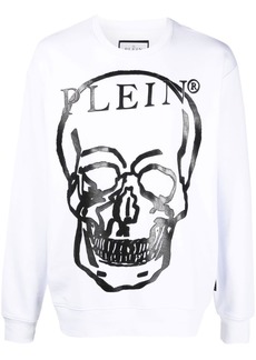 Philipp Plein Skull-print long-sleeve sweatshirt