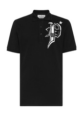 Philipp Plein Slim Fit Jersey Polo Shirt Skull & Bones