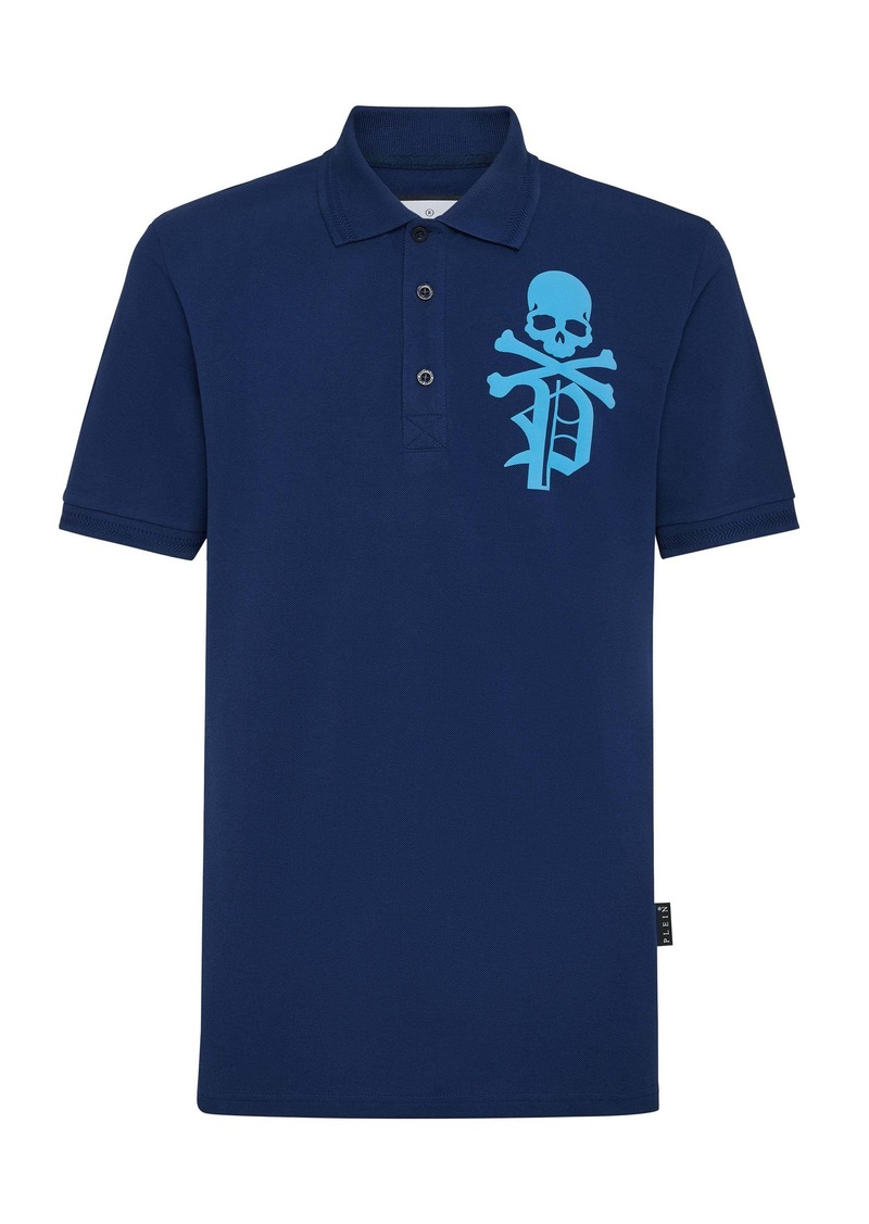 Philipp Plein Slim Fit Polo Shirt Skull & Bones