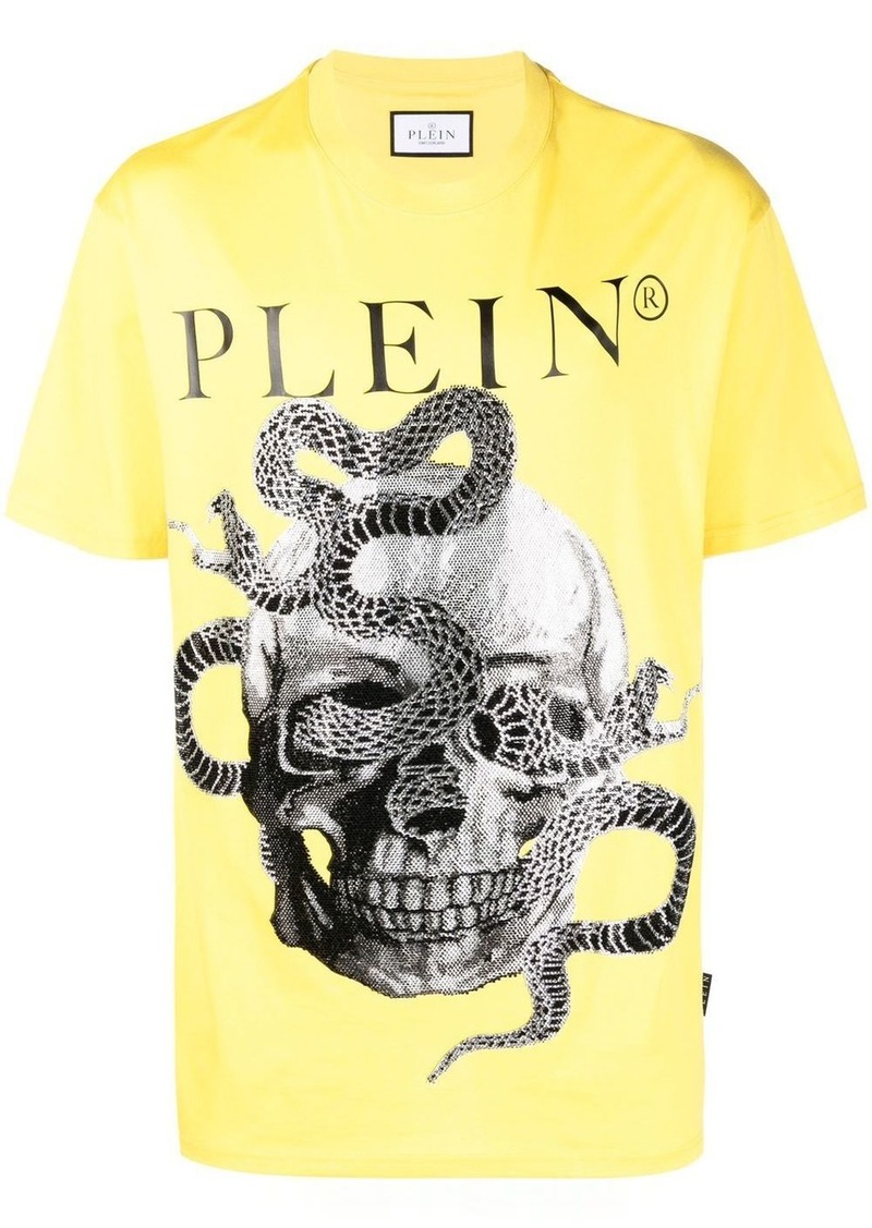 Philipp Plein Snake-print short-sleeve T-shirt