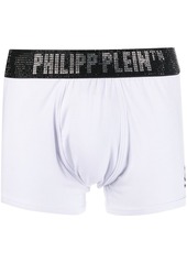 Philipp Plein Stones rhinestone-logo boxers