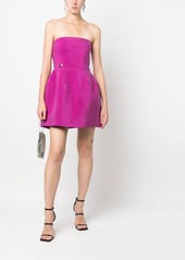 Philipp Plein strapless silk mini dress