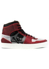 Philipp Plein Strass crystal-embellished hi-top sneakers