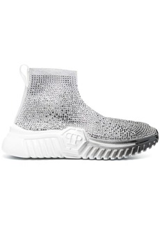 Philipp Plein Strass Runner crystal-embellished sock sneakers