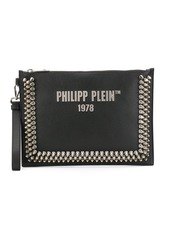 Philipp Plein studded logo clutch